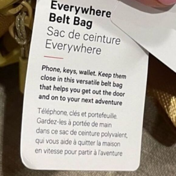 Lululemon Everywhere Belt Bag‎ In Golden Sand NWT - Picture 7 of 9
